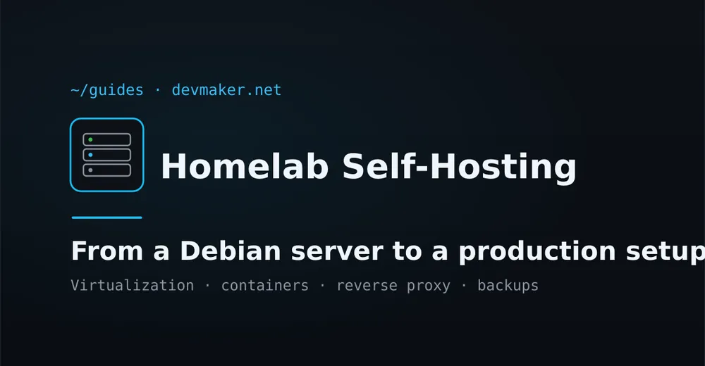 A curated learning path for your own homelab