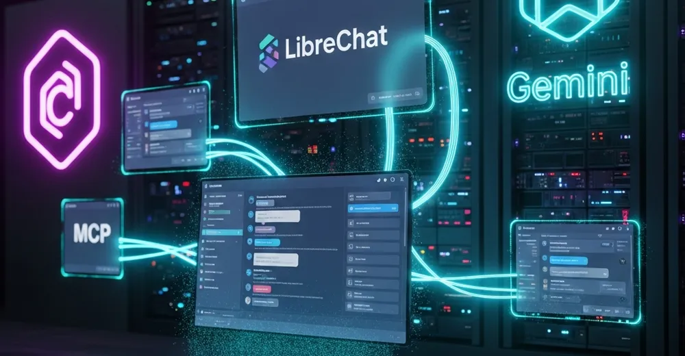 LibreChat mit Claude & Gemini – MCP-Ökosystem Hero